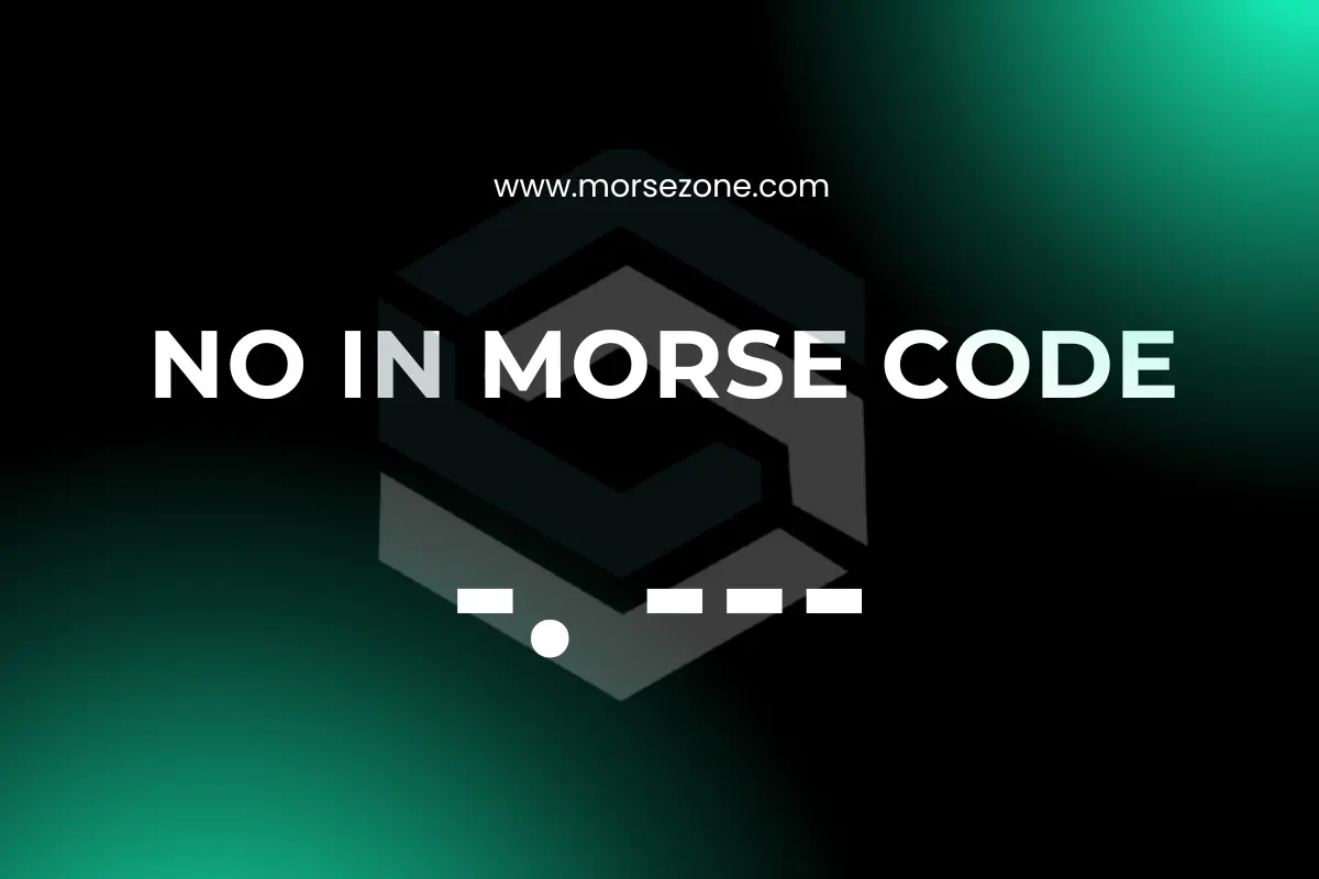 no in morse code