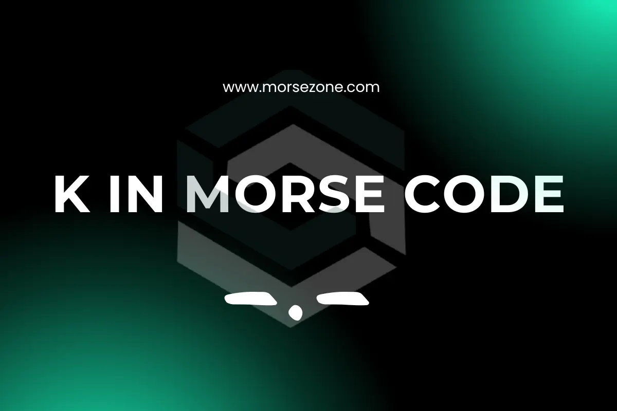 K in morse code