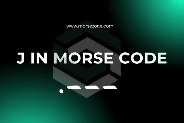 j in morse code