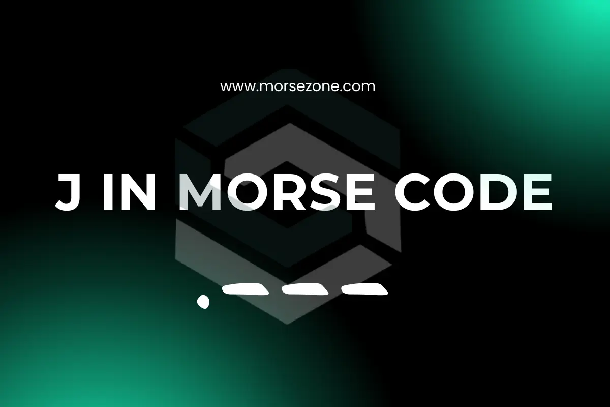 j in morse code